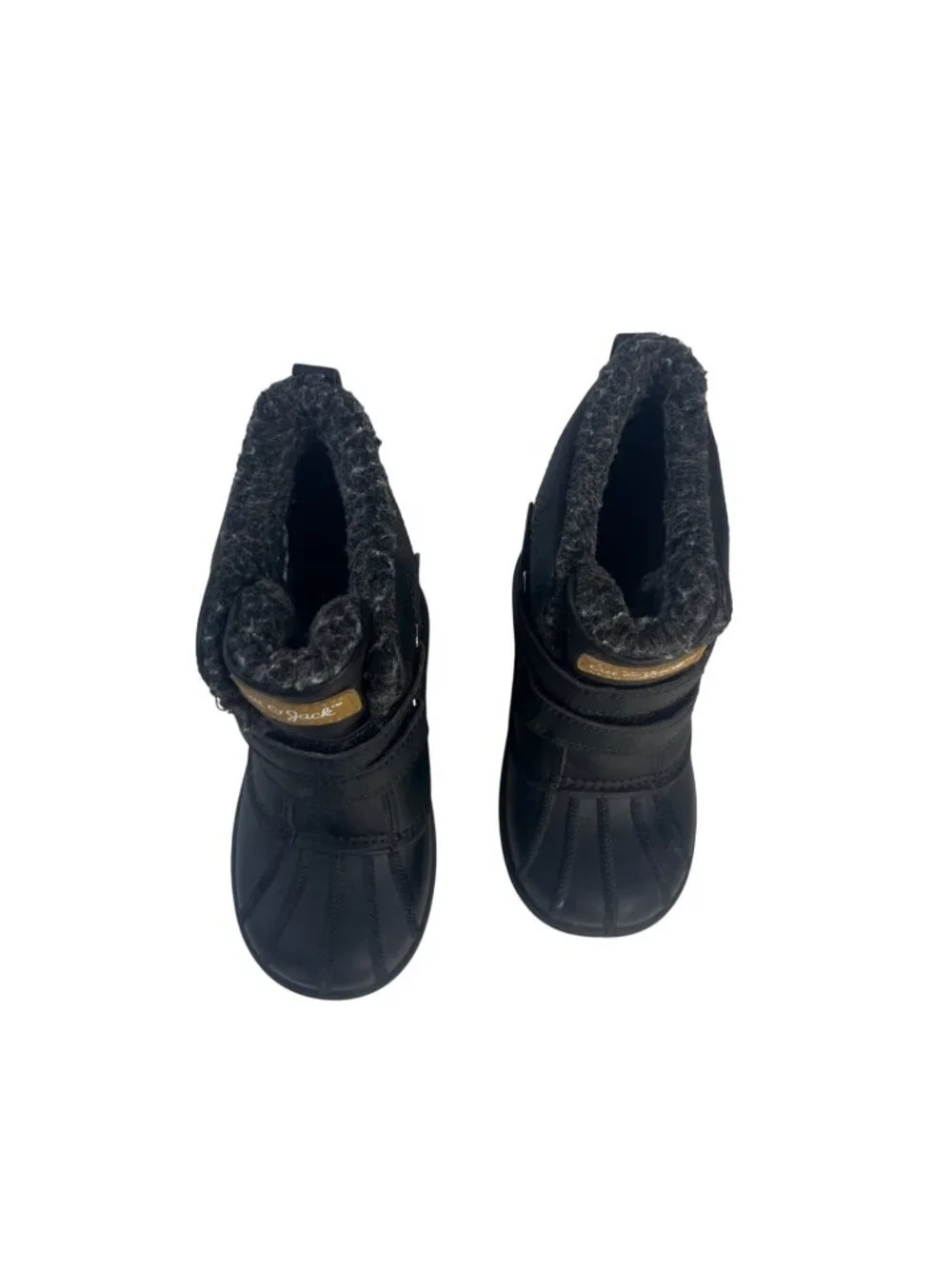 Cat & Jack Winter Snow Boots Faux Fur Lining Kids Size 9 Black
